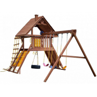 Детский игровой комплекс NS5 "Зарница с деревянной крышей"